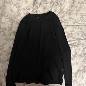 Black Long Sleeve Athletic Shirt